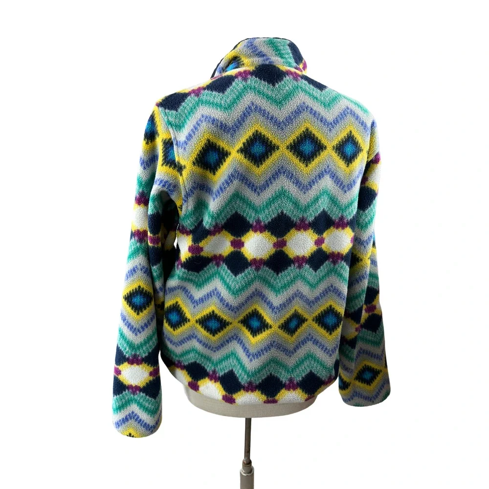 Patagonia Lightweight Synchilla Snap-T Fleece Pullover Timber Twist Aztec Size L - Picture 8 of 12